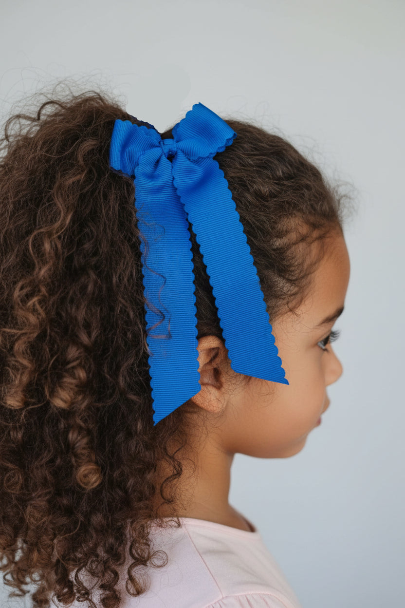 4" Scalloped Tail Bow